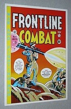 Original 1970&#39;s EC Comics Frontline Combat 4 war comic book cover art poster  - £23.32 GBP
