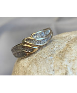 10K Yellow Gold Diamond Ring Sz 7.5 Fine Jewelry 3.19g - £156.41 GBP