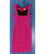 Lindy Bop Red Polka Dot Bustier Pencil Dress Size US Small Medium Retro ... - $34.65