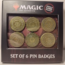 Magic The Gathering Mana Symbols Pin Set Of 6 Limited Edition MTG Badges - £27.96 GBP