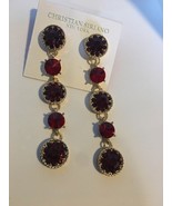 Christian Siriano New York red Crystal Statement Linear Earrings New - €75,69 EUR Christian Siriano New York red Crystal Statement Linear Earrings New - €75,69 EUR