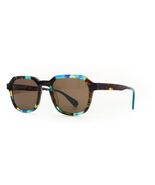 WOOW SUPER ROCKET 2 0123 Hawaii Blue Green / Brown Sunglasses 52mm - $189.05