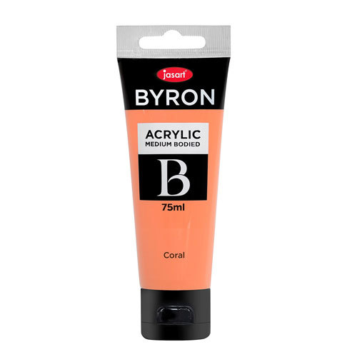 Jasart Byron Acrylic Paint 75mL - Coral - $16.63