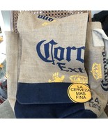 Corona Extra 24 Pack Burlap Beer Cooler Lined Adjustable Strap Messenger... - $33.90 CAD