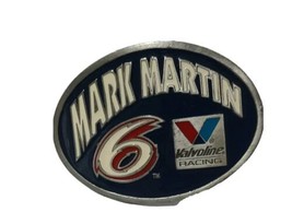 Retired Nascar MARK MARTIN Belt Buckle Pewter Made In The USA # 402 Signed  - $15.84