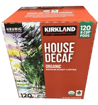Kirkland Signature House Decaf Organic Coffee, Medium, K-Cup Pods, 120ct - £36.62 GBP