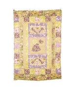 Dutch Girl Completed Quilt Yellow Green Purple Hand Quilted Crib 35&quot;x51&quot;... - $98.86