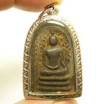 LP Boon blessed Lord Buddha Sadoongklub under bo tree Thai antique amulet lucky  - £419.82 GBP