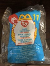 McDonalds Happy Meal Ty Teenie Beanie Baby Nook the Husky #11 Toy 1999  - $6.55