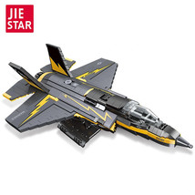 F-35 Fighter Building Blocks Military Plane MOC DIY Model Bricks Toy Set 1268pcs - £58.47 GBP