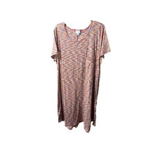 LulaRoe Dress Womens 2XL Stretchy Polyester Blend Scoop Neck Loose Fit C... - $22.93