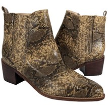Arider Girl Snake Skin Ankle Boots Booties Womens 9 Rattlesnake (Faux) L... - $45.97
