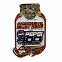 1998 Pepsi 400 Daytona Speedway Florida NASCAR Race Racing Enamel Lapel Hat Pin - £6.25 GBP