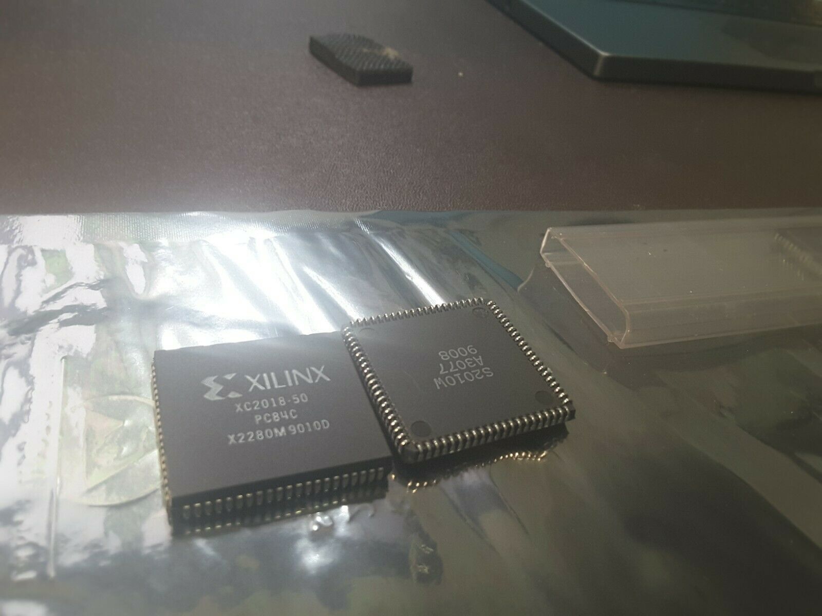 (2) XC2018-50PC84C XILINX Field Programmable Gate Array 100 Cell 84 Pin ... - $27.12