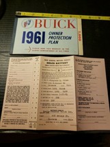 1961 BUICK OWNER PROTECTION PLAN BOOKLET AND DELCO WARRANTY - RARE - GOO... - $29.69