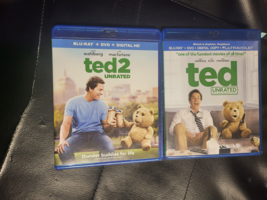 Lot Of 2 : Ted + Ted 2 (Blu-ray + Dvd 2-Disc Set, Unrated) Nice - £5.53 GBP