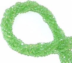 1000 Bulk Beads Faceted Bicone Green Wholesale Lot 4mm Lot Cone Diamond - £13.44 GBP