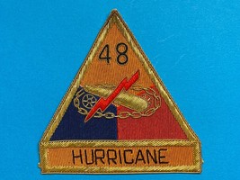 POST WWII, 1946 - 1969, U.S. ARMY, 48th ARMORED DIVISION, BULLION, PATCH - £27.09 GBP
