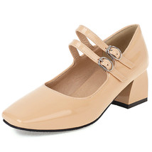 Elegant Short Heels Women Shoes Straps Yellow Blue Heeled Pumps Female Large Siz - £44.84 GBP