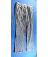 LEVIS 505 JEANS STRAIGHT LEG LIGHT BLUE WASH CARPENTER WORK OUTDOOR PANT... - $436.31 MXN
