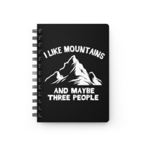 Mountains Lovers Spiral Bound Journal, Personalize with Cool Mountain Quote, 150 - £15.64 GBP