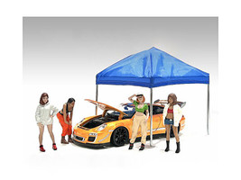 Hip Hop Girls 4 Piece Figure Set for 1/24 Scale Models American Diorama - £38.15 GBP