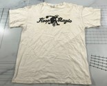 Vintage Adidas Basketball T Shirt Mens Small White Hoop Magic Abracadabra - $23.12