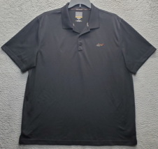 Greg Norman Golf Performance Polo Shirt Mens XL Black Five Iron Play Dry... - $21.44
