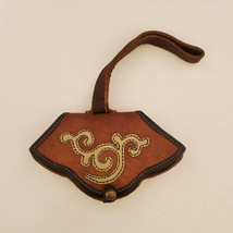 Tibetan Traditional Leather Mechak Wallet Purse  - Nepal - £31.45 GBP