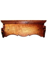 Walnut Wooden Gun Rack Antique Rifle Shotgun Heritage Wall Display 2&quot; Ha... - $99.99