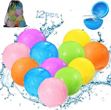 Reusable Water Balloons Self Sealing Refillable Water Bomb Splash Balls Summer P - £61.33 GBP