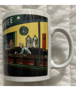 VTG Starbucks Coffee Mug Cup By Chaleur Nighthawks Diner Scene D. Burrow... - £11.34 GBP