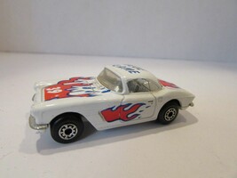 Diecast Matchbox 1962 White Corvette Made In Macau 1982 Blue Flame H2C - £2.89 GBP