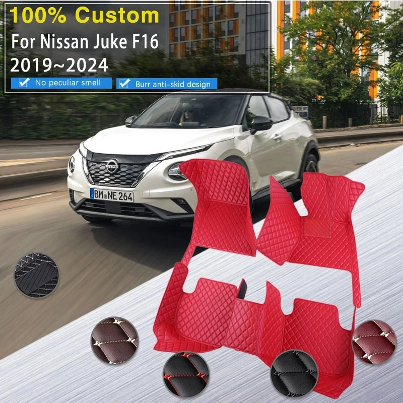 Leather Car Floor Mats For Nissan Juke Jūku F16 2019 2020 2021 2022 2023 2024 - £43.05 GBP+