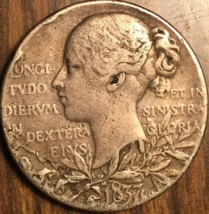 1837 1897 UK GB GREAT BRITAIN QUEEN VICTORIA DIAMOND JUBILEE SILVER MEDAL - $57.85