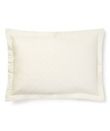Ralph Lauren Greenwich Quilted Standard Sham $130 Hollywood Cream Bowery... - $60.27 CAD