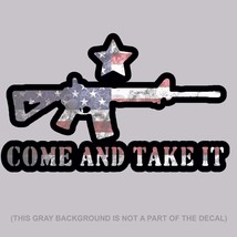 Come And Take It USA FLAG 2nd Amendment Decal Sticker 6&quot; Inches Long DigiPrint - £2.79 GBP