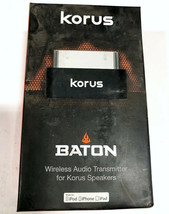 NEW Korus Baton Wireless Audio Transmitter 30-STK for Apple iPhone 3 / 4... - £7.48 GBP