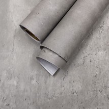 Industrial Style 15.7&quot;X354&quot; Thick Concrete Look Wallpaper Peel Stick Gre... - £36.23 GBP