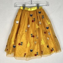 Disney Hanna Andersson Beauty and the Beast Yellow Tulle Skirt Girls Medium - £25.12 GBP