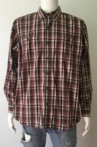 C.E. SCHMIDT Workwear Brown/Gray Plaid Long Sleeve Button Down Shirt (Si... - £15.60 GBP