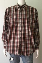 C.E. SCHMIDT Workwear Brown/Gray Plaid Long Sleeve Button Down Shirt (Size L) - £15.69 GBP