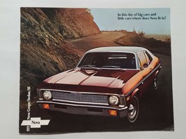 GENUINE ORIGINAL 1971 CHEVROLET NOVA Coupe/Sedan/SS Dealers Brochure - $15.88