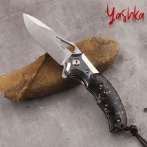 Hunting Knife M390 Folding Blade Survival EDC Tool Pocket Travel Camping... - £84.04 GBP