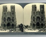 Cathedral of Reims France Ruined by the Germans Keystone Stereoview Worl... - $17.82