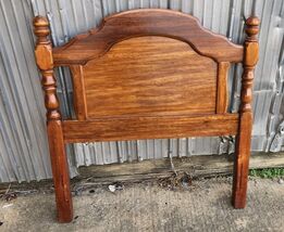 VTG Solid Wood Childs Bead Headboard Only No Rails or Footboard Reuse Up... - $29.99