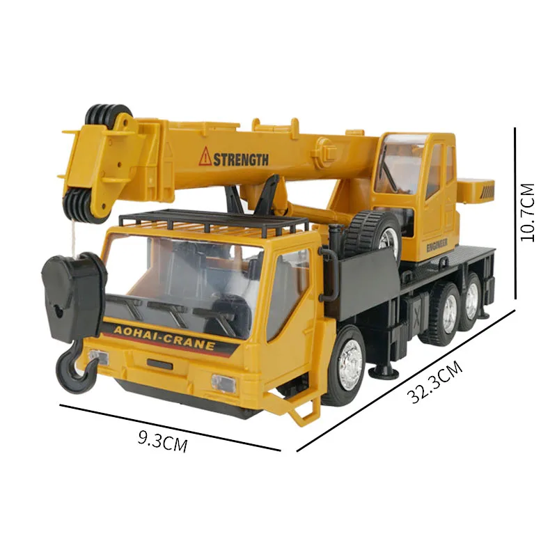 1:24 Large Size RC Engineering Car Series Toy With Light Music Mixing Crane Dump - £141.20 GBP