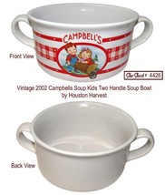 Vintage 2002 Campbells Soup Kids Two Handle Soup Bowl by Houston Harvest - £8.18 GBP