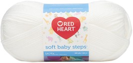 Red Heart Soft Baby Steps Yarn-White E746-9600 - £15.58 GBP