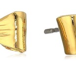 USA Fatto Ecru Metallo Tono Oro Fiocco Post Orecchini Nwt - $7.46
